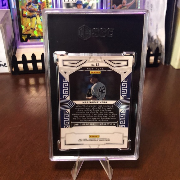 Mariano Rivera graded 10 baseball card numbered to /75